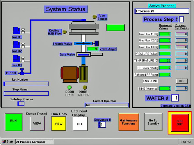 System Status Screen